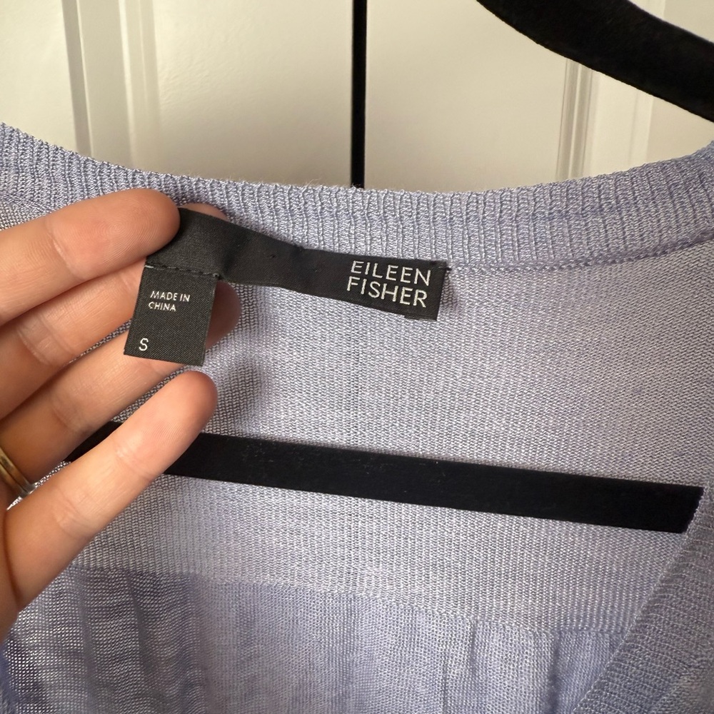 Eileen Fisher silk/linen cardigan - Picture 3 of 6